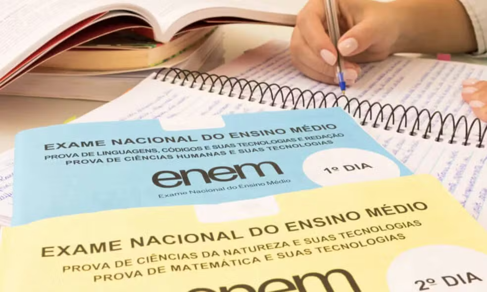 Caderno de prova do ENEM