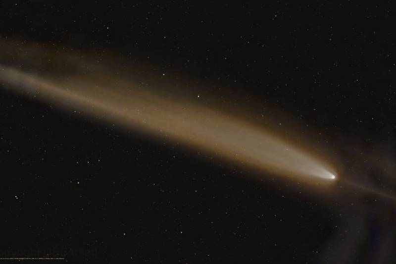 Imagem de um cometa