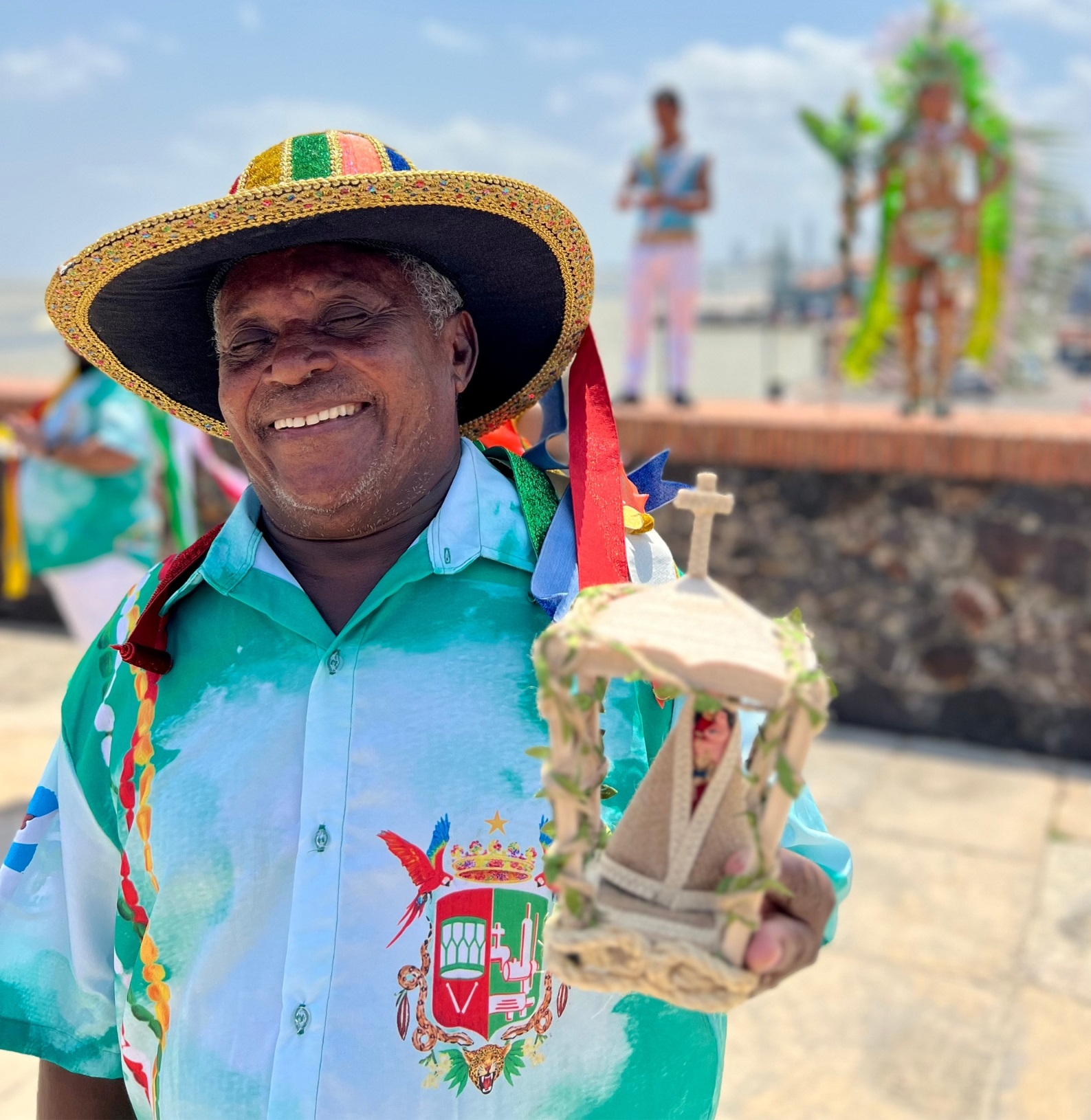 Mestre Damasceno participa da etapa paraense do Concurso de Samba-Enredo da Grande Rio 2025.