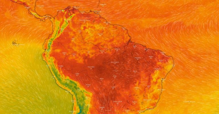 mapa de temperatura do brasil