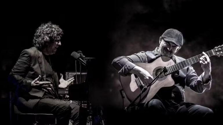 O pianista e cantor Diego Amador e o guitarrista José María Bandera