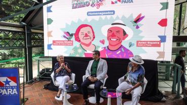 imagem dos homenageados da feira do livro 