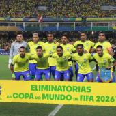 Seleção brasileira de futebol em jogo no manguirão pela eliminatórias da copa do mundo de 2016